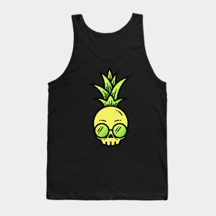 skull head pineapple Tank Top